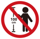 身高低於100cm者